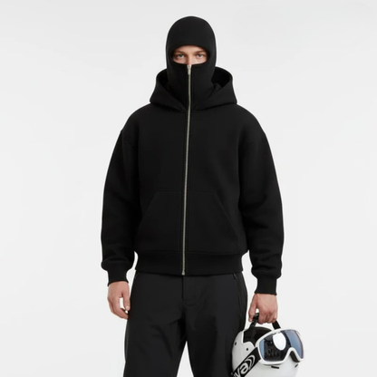 Maskeli Kapüşonlu Sweatshirt