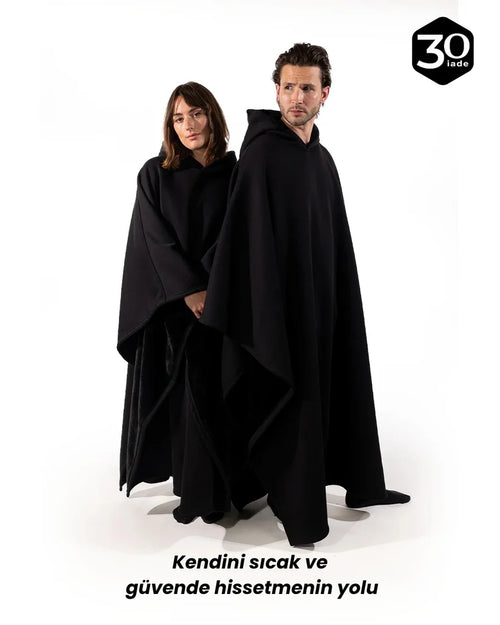 Kapüşonlu Battaniye Hoodie (Unisex,Ultra Yumuşak)